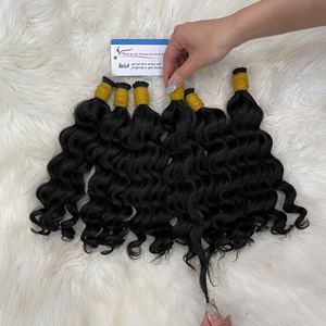 Cheveux humains vietnamiens bruts en gros, ondulés à la vapeur, double épaisseur, sans trame, noir naturel, cuticules intactes, souples et rebondissants - Product Image 3