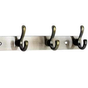 Over The Door Coat Rack 6 Hook Clothes <b>Hanger</b> <b>Space</b> <b>Saving</b> Door Organizer Metal Storage Rack - Product Image 3