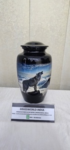 Urna Funeraria de Latón de Estilo Americano, Ecológica y Personalizable, con Capacidad de 200/220 Pulgadas Cúbicas, Brassworld India - Product Image 2