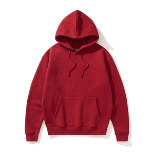 Sudadera con Capucha para Hombre, Color Sólido, Corte Holgado, Algodón French Terry, Ropa Casual de Invierno, Forrada, Transpirable, Ecológica, Estilo Urbano - Product Image 3