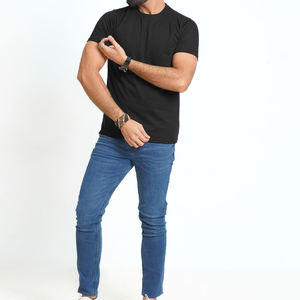 Camiseta de Alta Calidad para Hombre, 220 Gramos, 100% Algodón, Corte Regular, Impresión Personalizada, Antiencogimiento, Venta al Por Mayor - Product Image 6