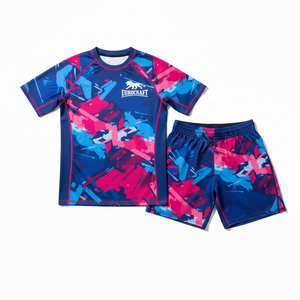 Camiseta Deportiva de Manga Corta para Hombre, Elástica en 4 Direcciones, para MMA y BJJ, OEM, Satinada, Informal, Transpirable, Antibacteriana, UPF50+, de Secado Rápido - Product Image 1