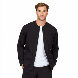 <b>Scrub</b> Nurse Jackets Knitted Fabric Breathable Comfortable for Doctors and Nurses - Product Image 5