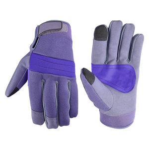 ถุงมือช่างหนังสังเคราะห์ออกแบบใหม่พร้อมโลโก้สั่งทำพิเศษ ป้องกันการลื่น ป้องกันการบาดเจ็บ ใช้งานหน้าจอสัมผัสได้ - Product Image 4