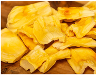 Gefreeze-droogde (FD) jackfruit, licht knapperig & natuurlijk zoet van echte rijpe vruchten, voor smoothies & bakken, bulkverpakking