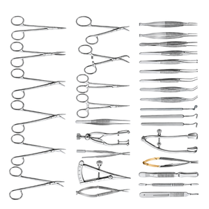 ARISTON INTERNATIONAL - Juego de 33 Instrumentos Manuales para Cirugía Retiniana, Kit Quirúrgico Oftálmico de Acero Inoxidable Reutilizable para Ojos - Product Image 1