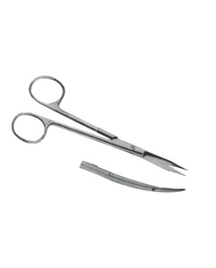 กรรไกรผ่าตัด Goldman Fox Delicate Scissor แบบตรง ขนาด 13 ซม. ผลิตจากสแตนเลสสตีล สำหรับศัลยกรรมตกแต่ง หู คอ จมูก และศัลยกรรมจุลศัลยกรรม - Product Image 4