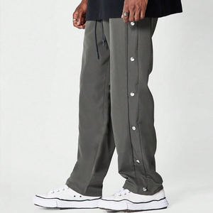 Pantalon coupe-vent personnalisé pour homme, imperméable, avec boutons-pression latéraux, style streetwear, survêtement décontracté, coupe ample, hip-hop, jogging avec logo - Product Image 2