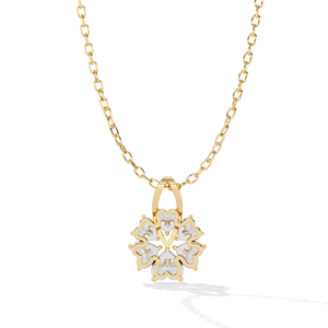 จี้เพชรทรงหัวใจเพาะเลี้ยงในห้องปฏิบัติการ สร้อยคอทองคำขาว 14k ชุบทองคำขาวและโรสโกลด์ พร้อมใบรับรอง เหมาะสำหรับงานหมั้นและงานแต่งงาน - Product Image 5