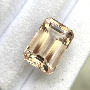 Piedra de Morganita Natural Certificada, Corte Esmeralda Octogonal, con Excelente Color y Brillo, Beryl Natural de 10.85 Quilates, Limpia con Lupa - Product Image 1