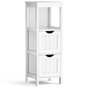 Scaffale Multifunzionale per Bagno con 2 Cassetti, Organizzatore da Pavimento - Product Image 4