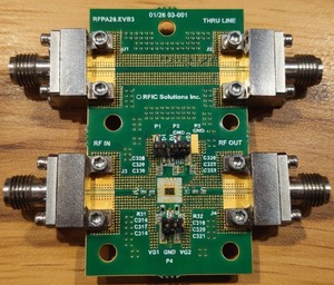 Amplificador de potencia RF de alta frecuencia de 24–28 GHz RFPA28, salida de 27 dBm, ganancia de 21 dB, montaje en superficie, 50 GaAs PHEMT a juego - Product Image 1