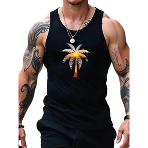 Waffle Knit Texture Fabric Premium Summer Wear Sleeveless <b>Mens</b> <b>Singlet</b> - Product Image 1