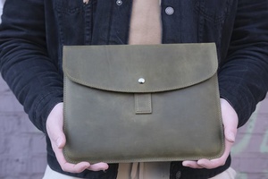 Wholesale Vintage Genuine Leather Protective Laptop <b>Tablet</b> Case Sleeve <b>Bag</b> New Business Style Ideas for Sale - Product Image 4