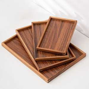 Handmade Acacia Wood Square Serving <b>Tray</b> | Classic Coffee Table & Kitchen Decor | Eco-Friendly <b>Catch</b>-<b>All</b> Ottoman <b>Tray</b> from india - Product Image 5