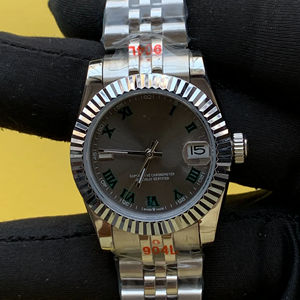 BOJ Plain R.O.L.E.X.44 36mm Elegant Style Stainless Steel Mechanical Automatic Analog Wrist <b>Watch</b> For Women At Low Price Hot - Product Image 1