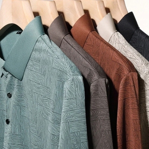 Polo à manches longues pour homme, best-seller, tissu riche en coton - Product Image 6