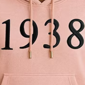 Sudadera con Capucha Bordada en 3D Color Rosa para Mujer, Sudadera Informal de Manga Larga, Prenda Cómoda para el Día a Día - Product Image 2