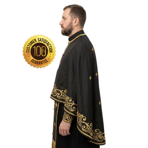 Vestimenta Litúrgica Premium para Iglesia Ortodoxa, Túnica Sacerdotal Bordada, Tela de Seda Satén, Talla Personalizada, Para Todas las Estaciones, Otros Estilos Étnicos - Product Image 4