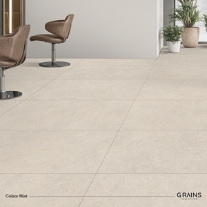 Calzor Mist GHR surphase Ceramic <b>Floor</b> Tiles 600x1200mm <b>Matte</b> Solid Minimalist Design for Villa - Product Image 5