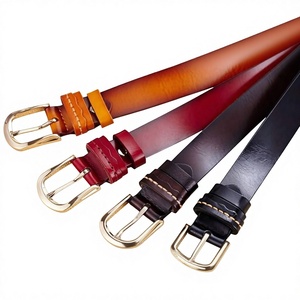 Vintage American Style Steel Pin Buckle Cow Hide Solid Customizable Width Length Belt-High Strength Waterproof Eco-Friendly - Product Image 3