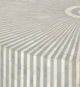 โต๊ะกลางฝังมุกขายดี ดีไซน์ลายดอกไม้สุดหรู งานฝีมือฝังมุก สำหรับห้องนั่งเล่นหรือห้องนอน - Product Image 2