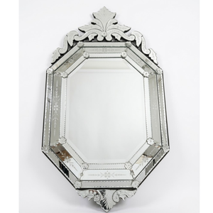 Espejo de Pared Barroco Veneciano Vintage |   Espejo Decorativo Antiguo Ornamentado con Marco Tallado para Sala de Estar y Decoración Clásica del Hogar - Product Image 1