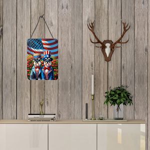 All American Schnauzer Aluminum Metal <b>Sign</b> 12x16 Multicolor Prints New Wall Door Hanging Plaque for <b>Kitchen</b> Home Decor Front - Product Image 3