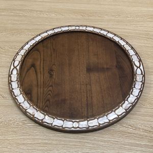 High Quality Mother of Pearl Handmade Eco Friendly Decorative Serving <b>Tray</b> for Beverages <b>Snacks</b> Fruits and Desserts - Product Image 4