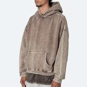 Sudadera con Capucha Vintage Personalizada de Algodón 100% de Alto Gramaje con Lavado Ácido, Hombros Caídos y Estilo Urbano Oversize - Product Image 6