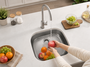 Vietnam Manufacturer Wholesale Premium Modern Polished Single Bowl Stainless Steel Kitchen Sink SS304 Undermount Design - Product Image 3