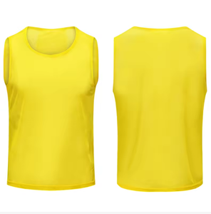 เสื้อกีฬาแขนกุดสีเหลืองแบบยูนิเซ็กซ์ คอกลม ระบายอากาศได้ดี ผลิตจากโพลีเอสเตอร์ สำหรับผู้ใหญ่ ใส่ได้ทุกฤดู - Product Image 1