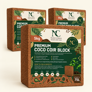 Substrat de coco naturel 5kg, triple lavage, bloc compressé à haute rétention d'eau pour plantes d'intérieur, culture extérieure et hydroponie - Product Image 6