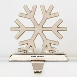 Aluminum Metal and Silver Color Blank Sublimation <b>Stocking</b> Holder Fancy Style Luxury Look Decorative Christmas <b>Stocking</b> Holder - Product Image 2