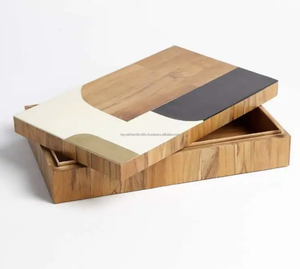High Quality Packaging <b>Box</b> <b>Square</b> Rectangle Round Wooden <b>Box</b> <b>Gift</b> Wooden <b>Gift</b> <b>Box</b> from India - Product Image 3