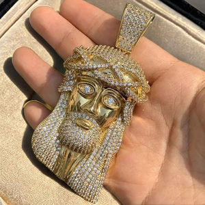 SHRAMAN DIAMOND - Joyería Cristiana Hip Hop Personalizada para Hombre, Chapada en Rodio, Plata 925, Brillante, con Diamantes Moissanite, Colgante Cristiano - Product Image 6