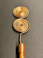 Çift Spiral Elektrokültür Saf Bakır Enerji Çubukları, Bahçe Doğal Bitki Büyümesi için Güçlü Enerji Aracı, Toptan Fiyatına