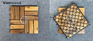 Baldosas de Madera Duraderas para Terraza, Piso de Patio Encastrable de Madera de Acacia - Product Image 4