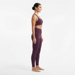 Leggings taille haute pour femmes et soutien-gorge de sport à double bretelle, ensemble de vêtements de sport actifs en deux pièces - Product Image 5