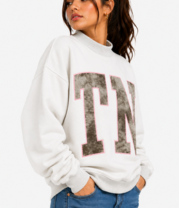 Sudadera Reversible Personalizada OEM para Mujer, Cuello Alto, Estilo Vintage, Tallas Grandes, Informal, de Forro Polar, para Invierno - Product Image 2