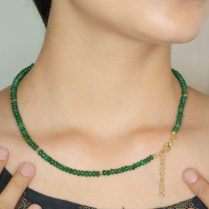 Smooth Beads <b>Necklace</b> Elegant Handmade Jewelry Handmade Smooth Bead <b>Necklace</b> Minimalist Fashion Jewelry - Product Image 4