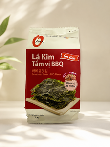 Korean BBQ Roasted <b>Seaweed</b> <b>Snack</b> 5g × 3 Packs Wholesale O'food | Seasoned Laver - BBQ Flavor | Ready To Eat Food - Product Image 3