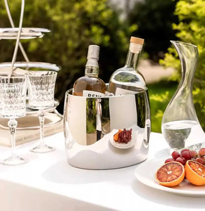 Prix de gros : Glacière moderne en acier inoxydable pour la maison et l'hôtellerie, pour le refroidissement des bouteilles de vin et de bière, durable, à motif floral, idéale pour les cadeaux promotionnels - Product Image 5