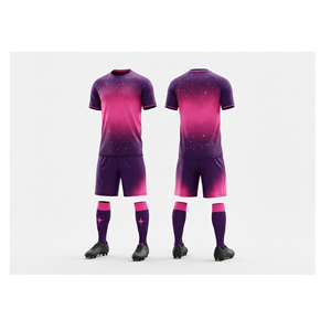 Maillots de football personnalisés sublimés avec shorts assortis |   Tailles pour hommes, femmes et jeunes |   Vêtements de sport légers et à séchage rapide - Product Image 2