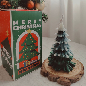 Xmas cây nến sáp đậu nành thơm trang trí nội thất nến sang trọng nhãn hiệu riêng hương thơm cây sáng tạo hình nến cho bên món quà kỳ nghỉ - Product Image 4