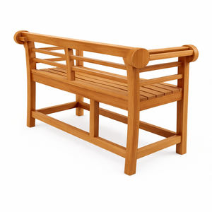 Banc de jardin d'hôtel 4 places en teck massif naturel indonésien de haute qualité, durable et moderne, avec accoudoirs, idéal pour l'extérieur - Product Image 2