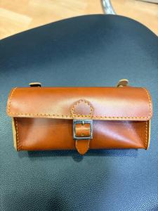 Bolsa de Sillín de Cuero Vintage, Color Marrón Clásico, Duradera, Ligera, Portátil, Diseño Simple, Unisex, para Adultos, Todas las Estaciones, Uso Universal en Bicicleta - Product Image 4