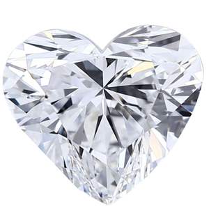 Diamant de laboratoire taille cœur 1 carat, pureté E VS2, certifié IGI pour la fabrication de bijoux - Product Image 2