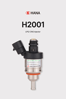 Nuevo Inyector de Gas HANA H2001 de Grado Profesional para Sistemas de GLP/GNC, Funcionamiento Silencioso, Resistencia Térmica, Construcción Metálica, 2 Años de Garantía