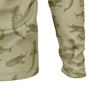 Sudadera de Pesca de Manga Larga para Hombre, Estampado de Tiburón por Sublimación, Protección UPF 50, Ropa de Poliéster de Secado Rápido - Product Image 3